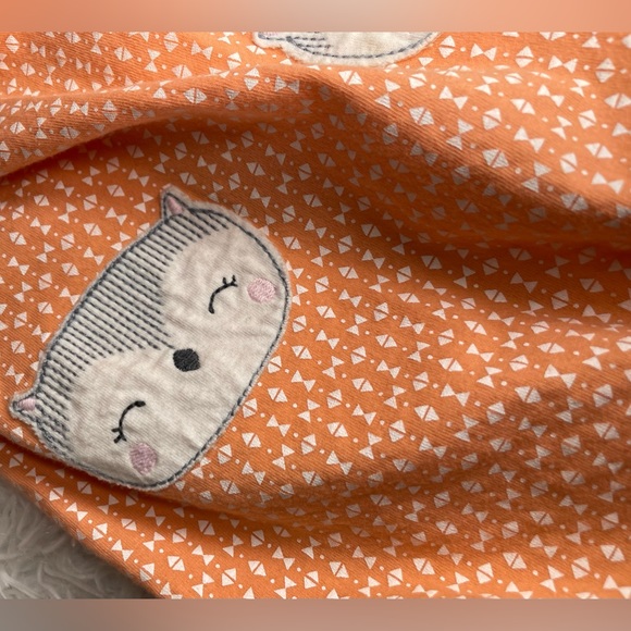 BABY GIRL ORANGE AND WHITE ROMPER | 9 MONTHS - Picture 5 of 7